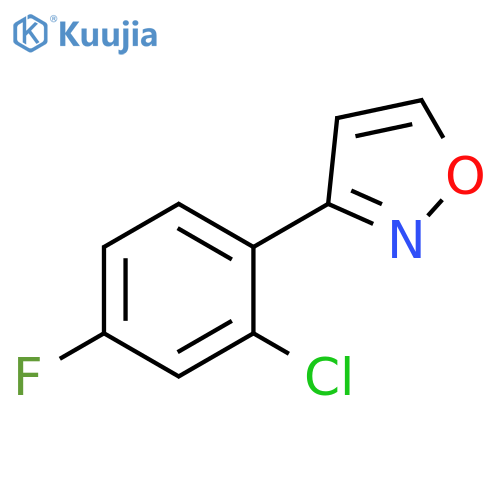 Isoxazole, 3-(2-chloro-4-fluorophenyl)- structure