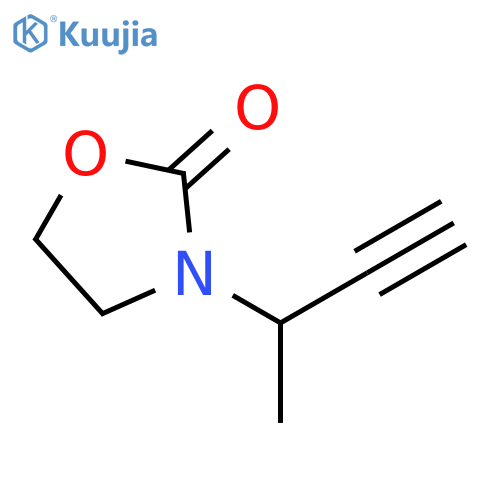 2-Oxazolidinone, 3-(1-methyl-2-propyn-1-yl)- structure
