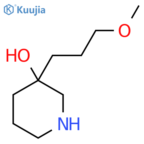 3-(3-methoxypropyl)piperidin-3-ol structure