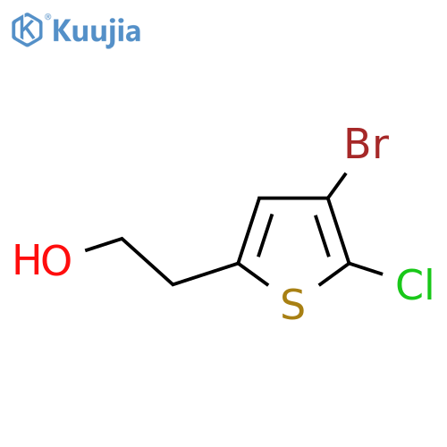 2-(4-bromo-5-chlorothiophen-2-yl)ethan-1-ol structure