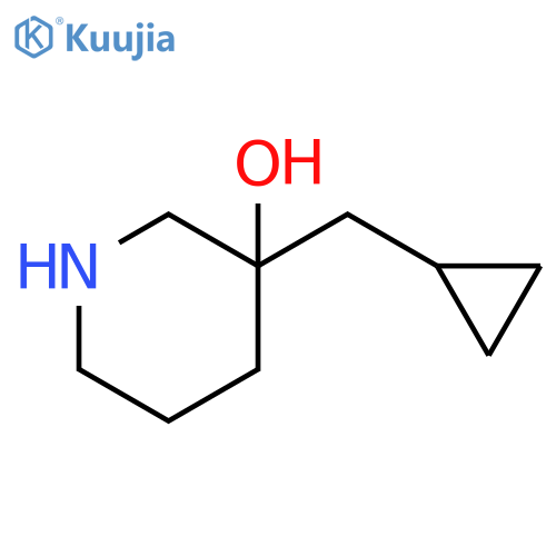 3-(cyclopropylmethyl)piperidin-3-ol structure