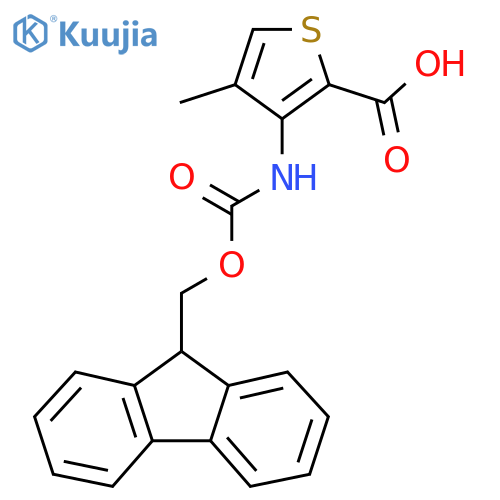 3-({(9H-fluoren-9-yl)methoxycarbonyl}amino)-4-methylthiophene-2-carboxylic acid structure