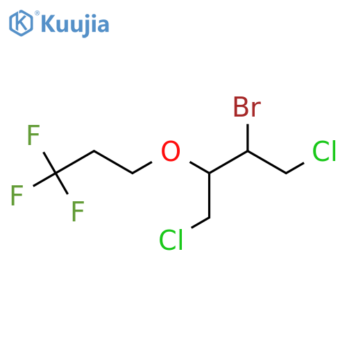 2-bromo-1,4-dichloro-3-(3,3,3-trifluoropropoxy)butane structure