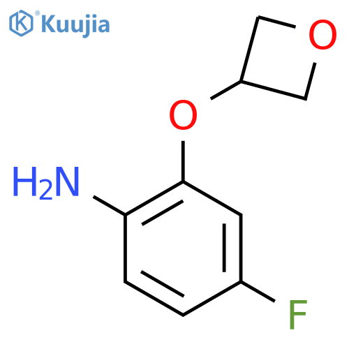 4-Fluoro-2-(oxetan-3-yloxy)aniline structure
