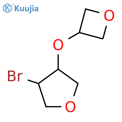 3-Bromo-4-(oxetan-3-yloxy)oxolane structure