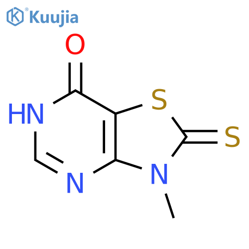 3-methyl-2-thioxo-2,3-dihydro[1,3]thiazolo[4,5-d]pyrimidin-7(6H)-one structure