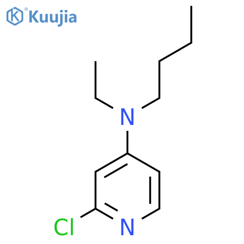 N-Butyl-2-chloro-N-ethylpyridin-4-amine structure