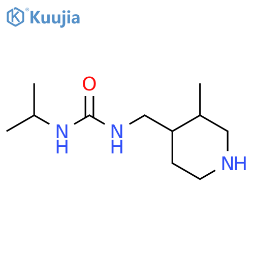 1-(3-methylpiperidin-4-yl)methyl-3-(propan-2-yl)urea structure