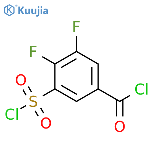 3-(chlorosulfonyl)-4,5-difluorobenzoyl chloride structure