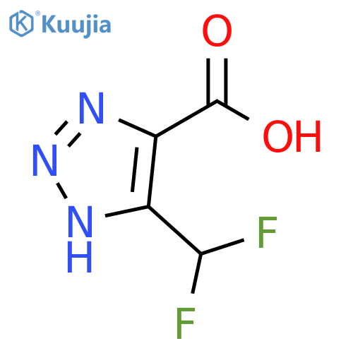 1H-1,2,3-Triazole-4-carboxylic acid, 5-(difluoromethyl)- structure
