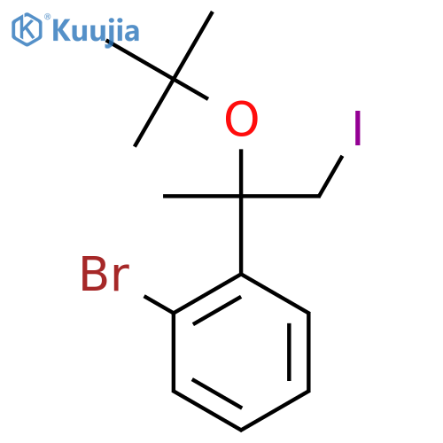1-bromo-2-2-(tert-butoxy)-1-iodopropan-2-ylbenzene structure