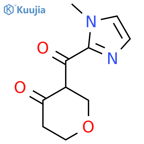 3-(1-Methyl-1H-imidazole-2-carbonyl)oxan-4-one structure