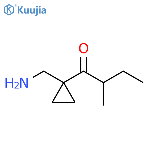 1-Butanone, 1-[1-(aminomethyl)cyclopropyl]-2-methyl- structure