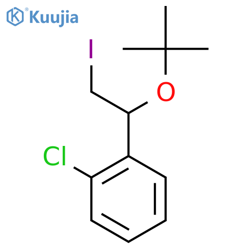 1-1-(tert-butoxy)-2-iodoethyl-2-chlorobenzene structure
