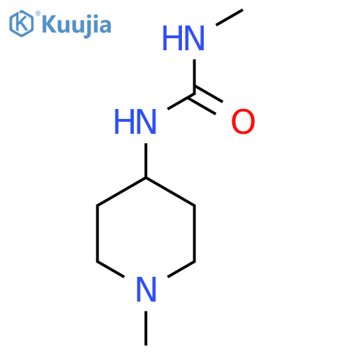 3-methyl-1-(1-methylpiperidin-4-yl)urea structure