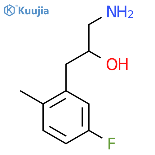 1-amino-3-(5-fluoro-2-methylphenyl)propan-2-ol structure