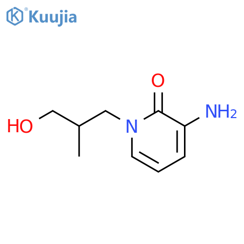 3-Amino-1-(3-hydroxy-2-methylpropyl)-1,2-dihydropyridin-2-one structure