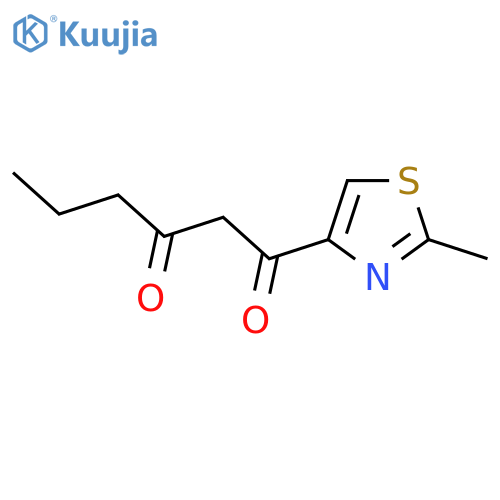 1-(2-methyl-1,3-thiazol-4-yl)hexane-1,3-dione structure
