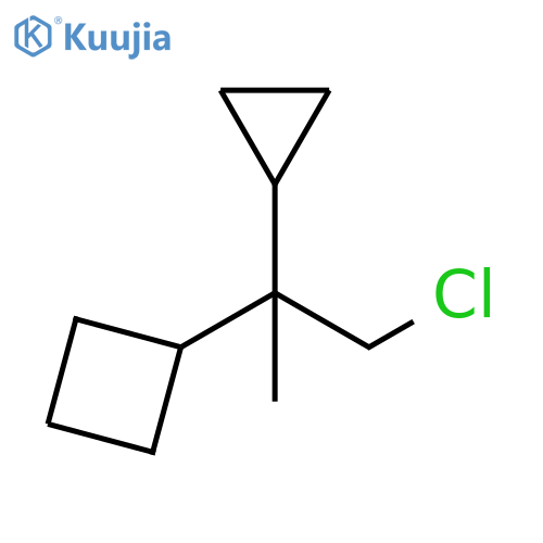 Cyclobutane, (2-chloro-1-cyclopropyl-1-methylethyl)- structure