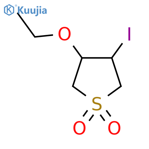 3-Ethoxy-4-iodo-1lambda6-thiolane-1,1-dione structure