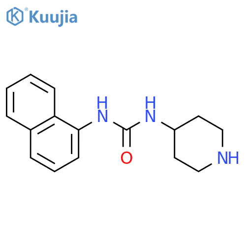 Urea, N-1-naphthalenyl-N'-4-piperidinyl- structure