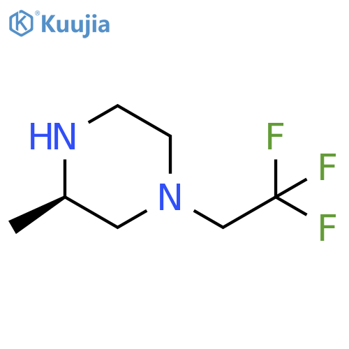 (R)-1-(2,2,2-trifluoroethyl)-3-methylpiperazine structure