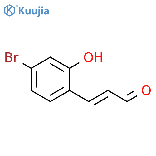 3-(4-bromo-2-hydroxyphenyl)prop-2-enal structure