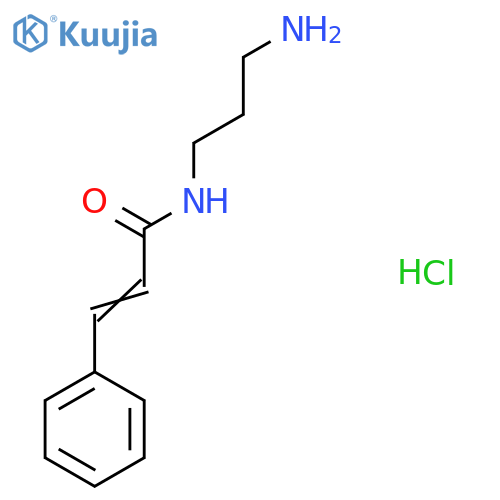 N-(3-aminopropyl)-3-phenylprop-2-enamide hydrochloride structure