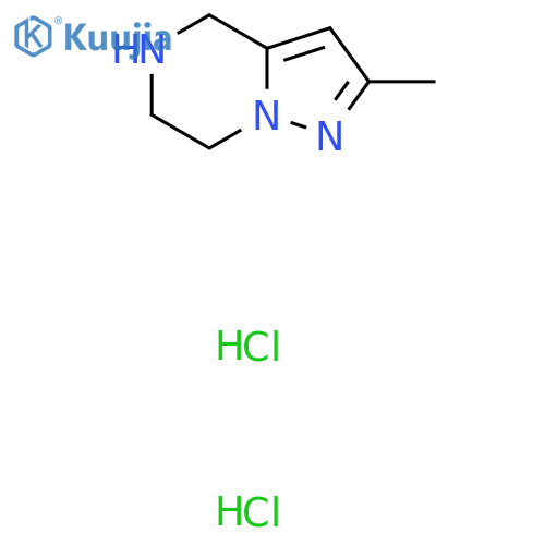 2-Methyl-4,5,6,7-tetrahydropyrazolo[1,5-a]pyrazine dihydrochloride structure