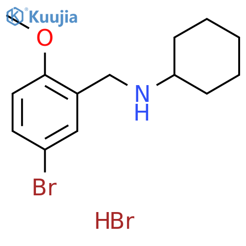 N-(5-bromo-2-methoxybenzyl)cyclohexanamine hydrobromide structure