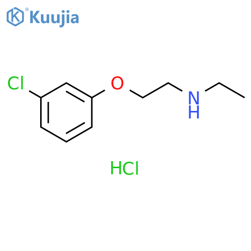 [2-(3-chlorophenoxy)ethyl]ethylamine hydrochloride structure
