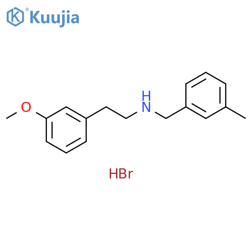 [2-(3-methoxyphenyl)ethyl](3-methylbenzyl)amine hydrobromide structure