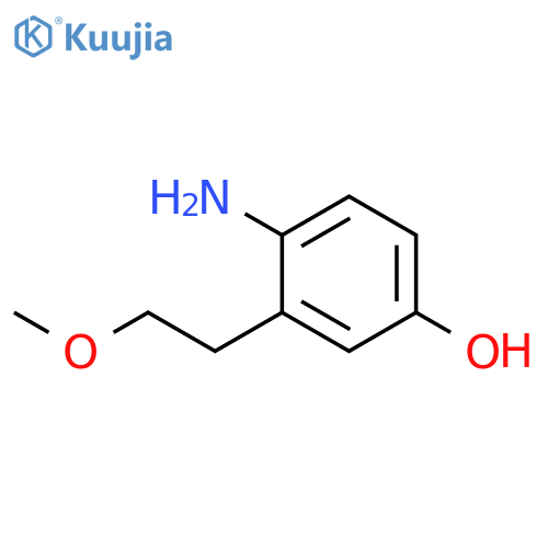 4-amino-3-(2-methoxyethyl)phenol structure