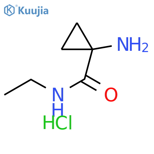 1-(Ethylcarbamoyl)cyclopropanamine hydrochloride structure