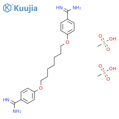 Heptamidine dimethanesulfonate structure