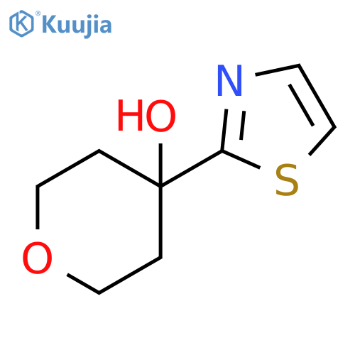 4-(1,3-thiazol-2-yl)oxan-4-ol structure
