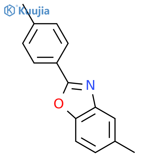 Benzoxazole,5-methyl-2-(4-methylphenyl)- structure