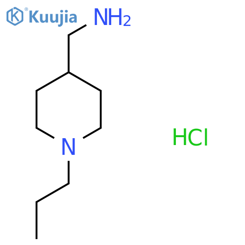 (1-Propylpiperidin-4-yl)methanamine hydrochloride structure