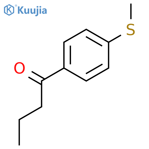 1-Butanone, 1-[4-(methylthio)phenyl]- structure