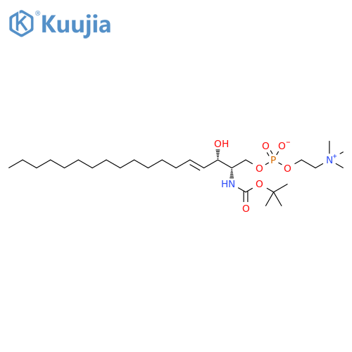N-tert-Butyloxycarbonyl-D-erythro-Sphingosylphosphorylcholine structure