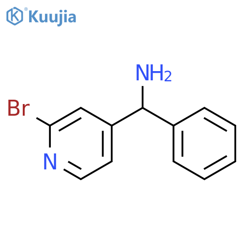 (2-Bromopyridin-4-yl)(phenyl)methanamine structure