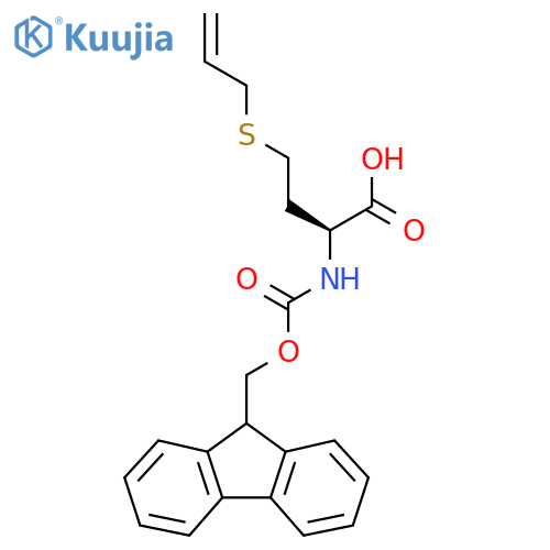 (2S)-2-({[(9H-fluoren-9-yl)methoxy]carbonyl}amino)-4-(prop-2-en-1-ylsulfanyl)butanoic acid structure
