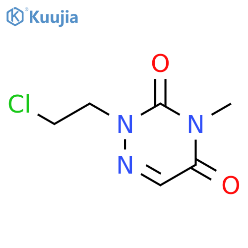 1,2,4-Triazine-3,5(2H,4H)-dione, 2-(2-chloroethyl)-4-methyl- structure