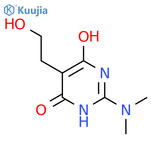 2-(Dimethylamino)-5-(2-hydroxyethyl)pyrimidine-4,6-diol structure