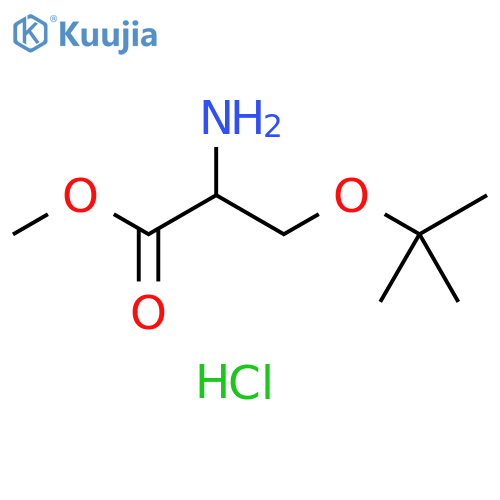 methyl 2-amino-3-(tert-butoxy)propanoate hydrochloride structure