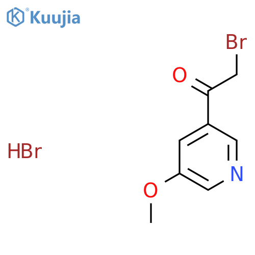 2-Bromo-1-(5-methoxypyridin-3-yl)ethan-1-one hydrobromide structure
