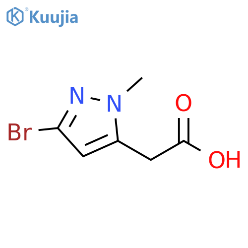 2-(3-bromo-1-methyl-1H-pyrazol-5-yl)acetic acid structure