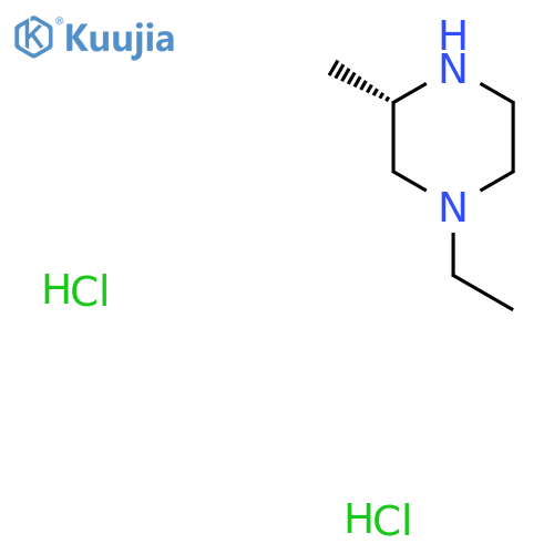 (S)-1-Ethyl-3-methyl-piperazine dihydrochloride structure