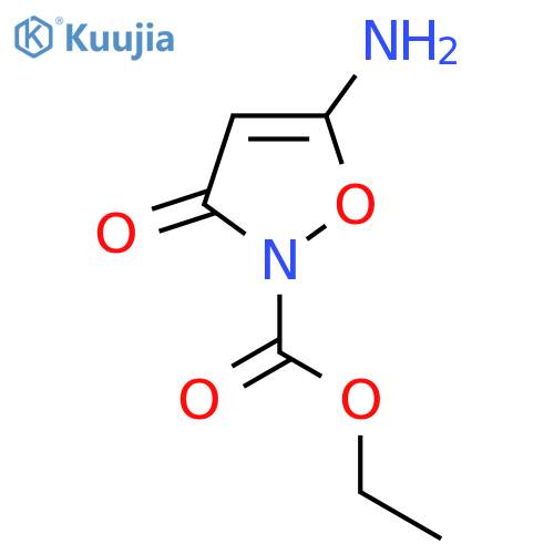 Ethyl 5-amino-3-oxoisoxazole-2(3H)-carboxylate structure