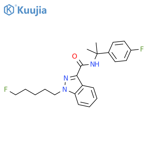 1-(5-fluoropentyl)-N-[1-(4-fluorophenyl)-1-methylethyl]-1H-indazole-3-carboxamide structure
